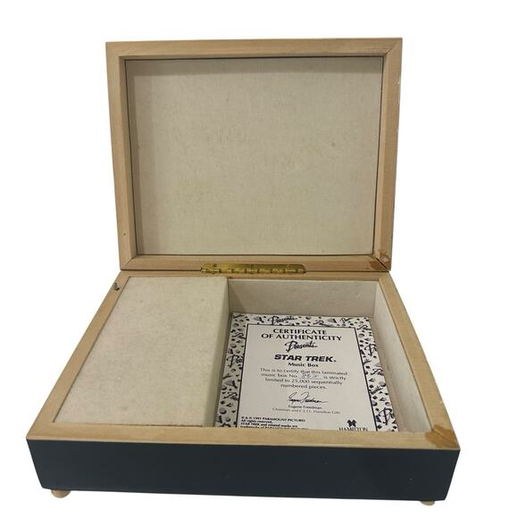 Vintage 1991 Limited Edition Star Trek Music Box Hamilton Gifts 862 of 25,000 - Picture 2 of 10